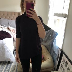 Loft striped turtleneck tee, size medium